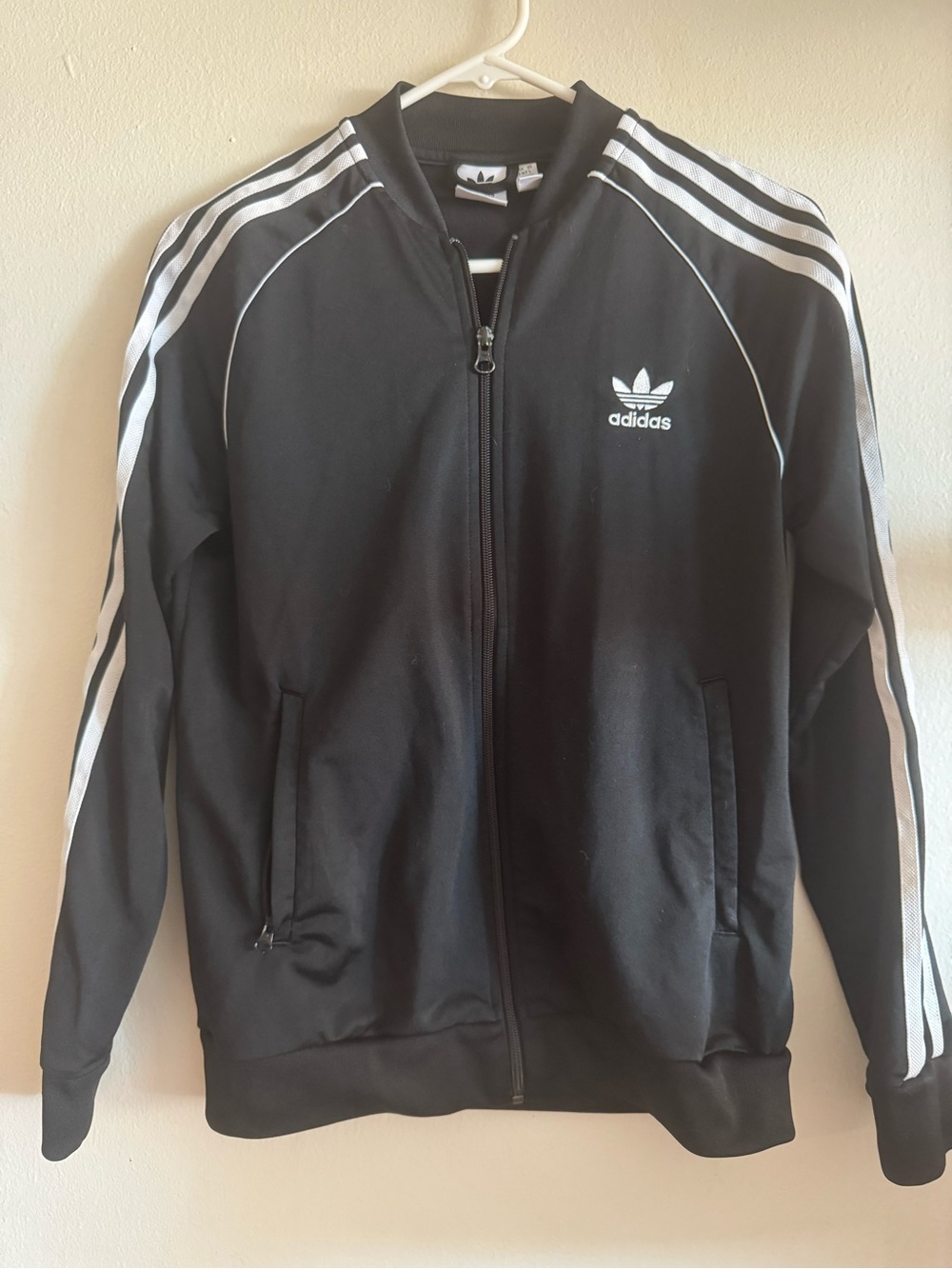 adidas Full Zip Black & White Track Jacket